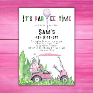 Golf Anniversaire Invitation Golf Anniversaire Par