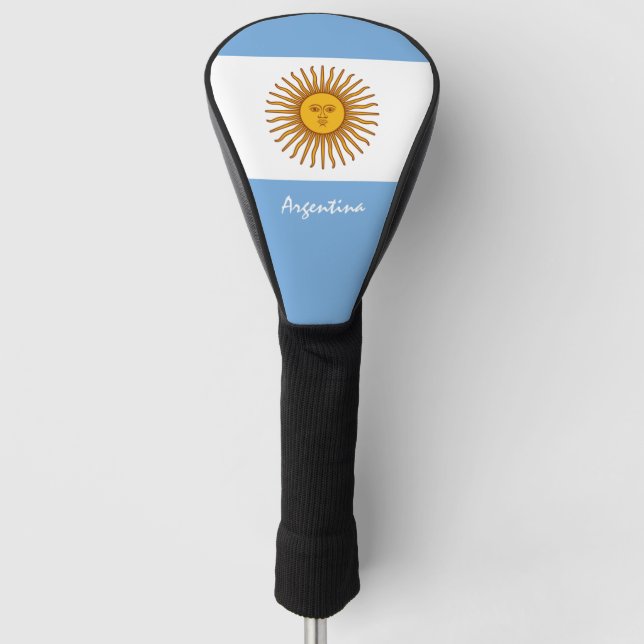 Golf Argentina Flagge /Golf Clubs Abdeckung Golf Headcover (Vorderseite)