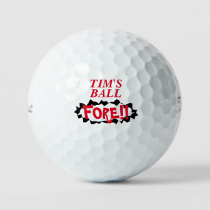 Golf Au fond ! Drôle personnalisé Titleist balles de go