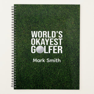 Golf auf grünem Gras Planer