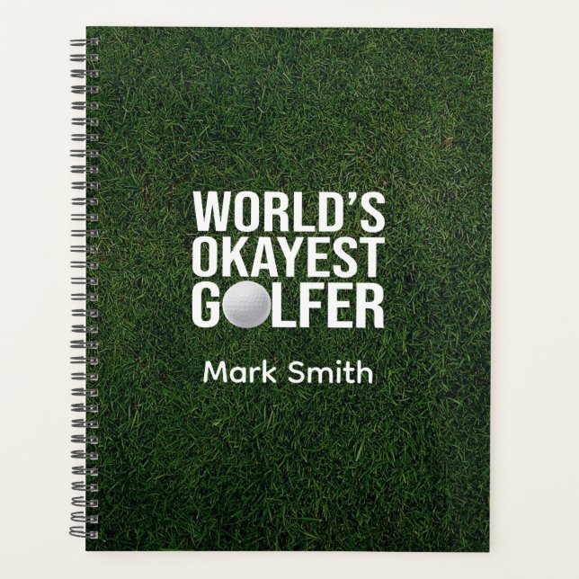 Golf auf grünem Gras Planer (Vorderseite)