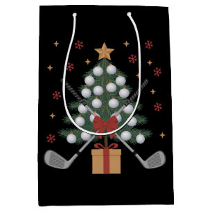 Golf-Ausrüstung Weihnachtsbaum Weihnachten Golf Mittlere Geschenktüte
