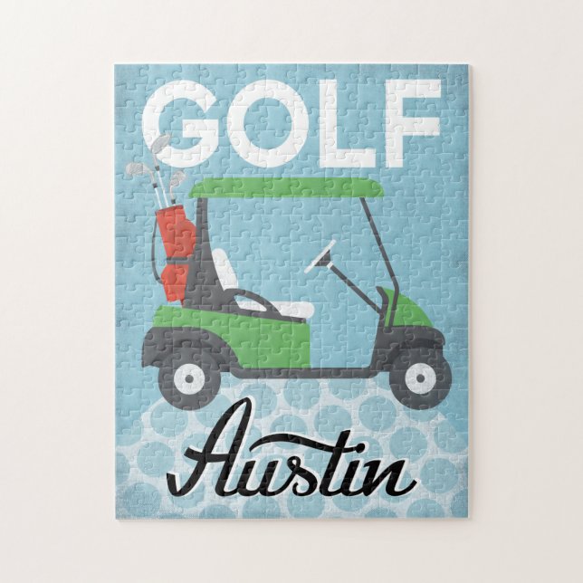 Golf Austin Texas - Retro Vintage Travel (Vertikal)