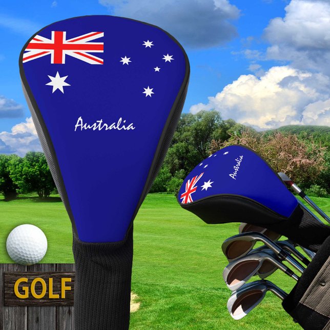 Golf Australia & Aussie Flag / Golf Clubs Covers Golf Headcover (Von Creator hochgeladen)