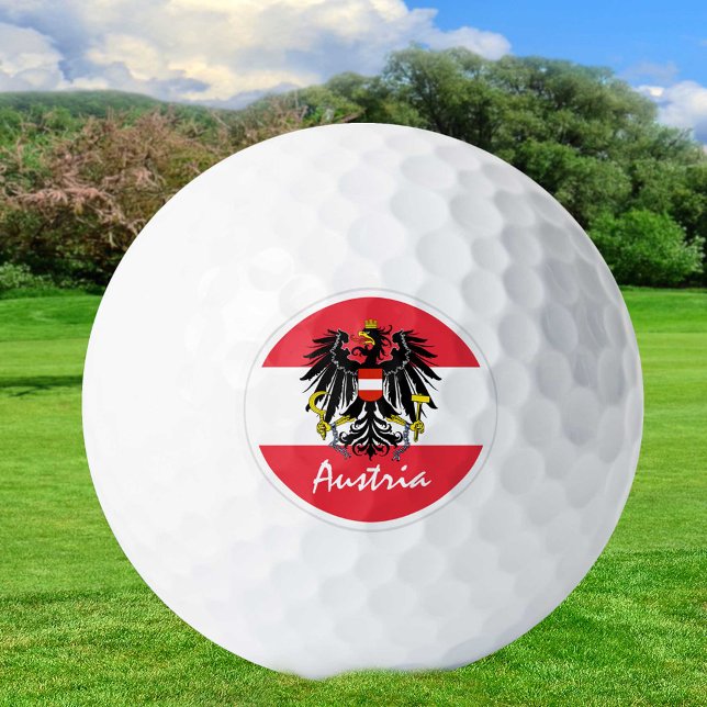 Golf Austria & Austrian Flag / Golf Ball (Von Creator hochgeladen)