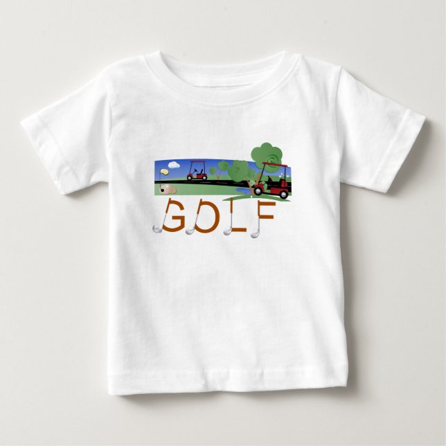 Golf avec des T-shirts et des cadeaux de chariots (Devant)
