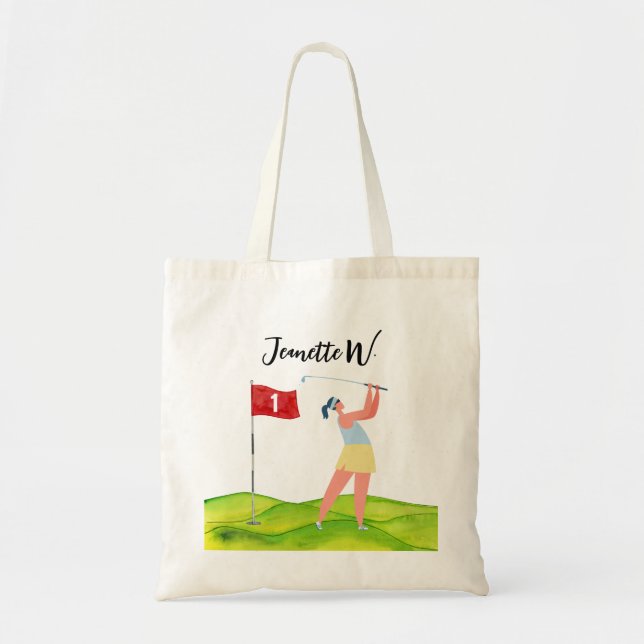 Golf avec sac fourre-tout de golf femme (Devant)