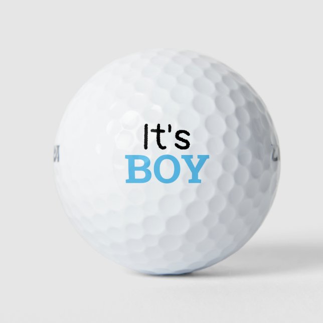 Golf Baby Dusche es ist Junge Golfball (Vorderseite)