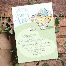 Golf Baby Dusche Niedlich Boy Par-T-Shirt Coed Par Einladung