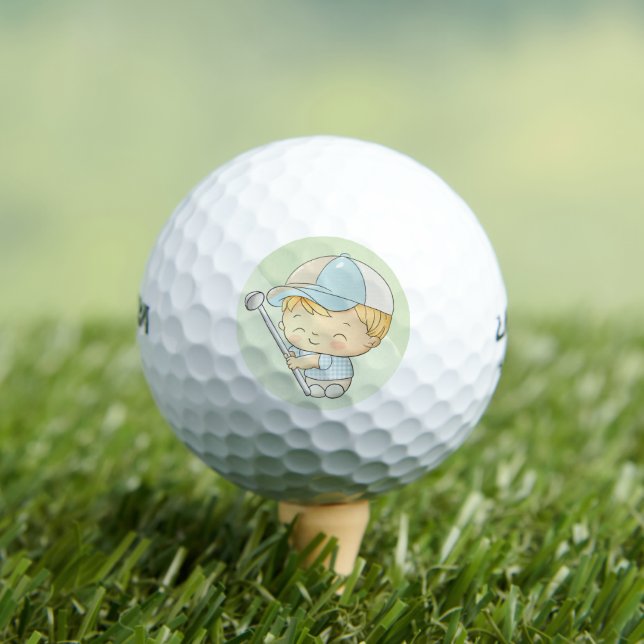 Golf Baby Dusche Wasserfarbe Niedlich Junge Golfball (Insitu T-Shirt)