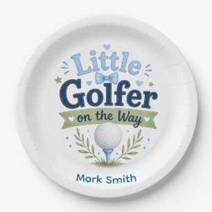 Golf Baby Junge für Baby Shower Pappteller