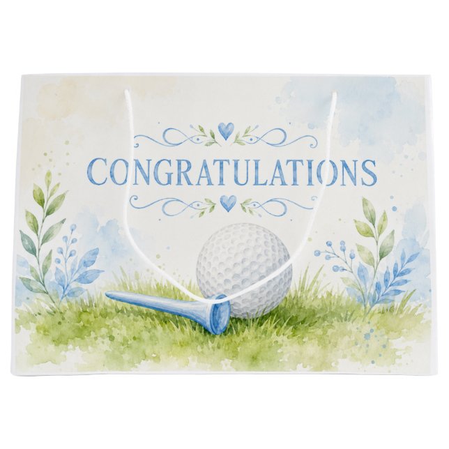 Golf Baby Junge  Große Geschenktüte (Vorderseite)