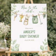 Golf-Baby-Party-Einladung | Neues Mitglied im Club