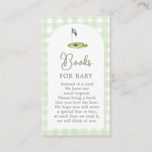 Golf-Baby-Shower-Bücher für Baby-Karte Begleitkarte