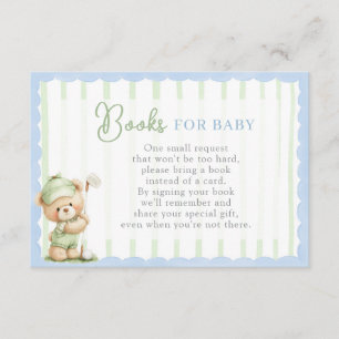 Golf-Baby-Shower-Bücher für Baby-Karte Begleitkarte