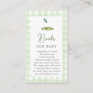 Golf-Baby-Shower-Bücher für Baby-Karte Begleitkarte