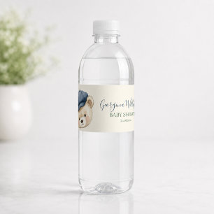 Golf-Baby-Shower-Wasserflaschenetiketten Teddybär