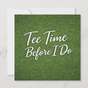 Golf Bachelor Par-Tee Golf Thema Einladung   Tee Z