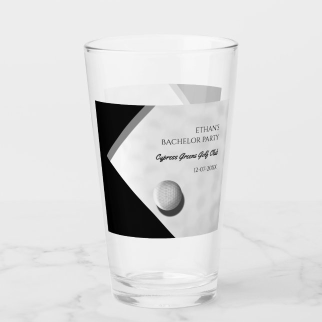 Golf Bachelor Party - Golftrip Classic Stilvoll Glas (Vorderseite)