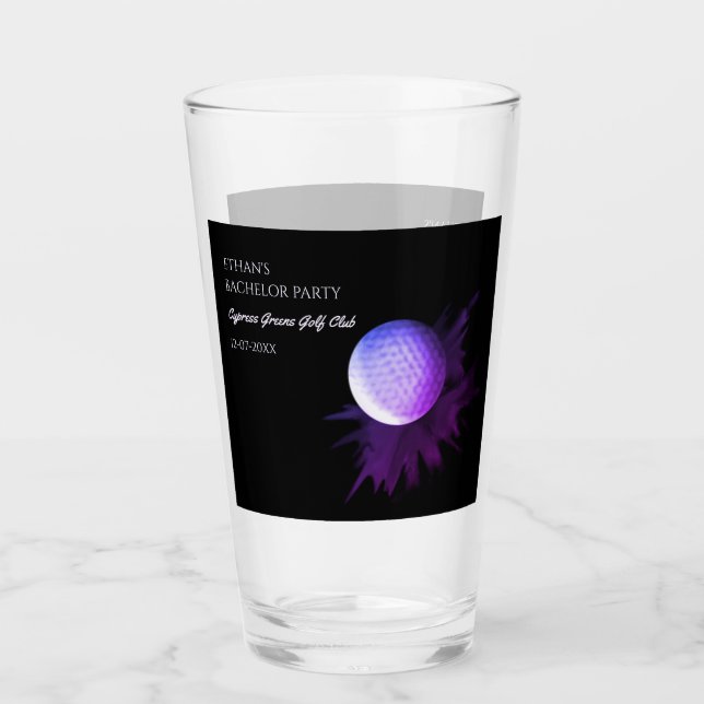Golf Bachelor Party - Golftrip Glas (Vorderseite)