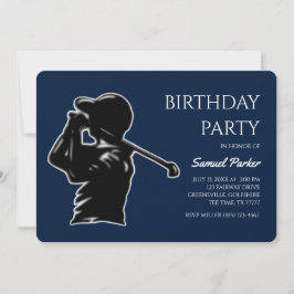 Golf Bachelor Party - Golfurlaub Klassisch Stilvol Einladung