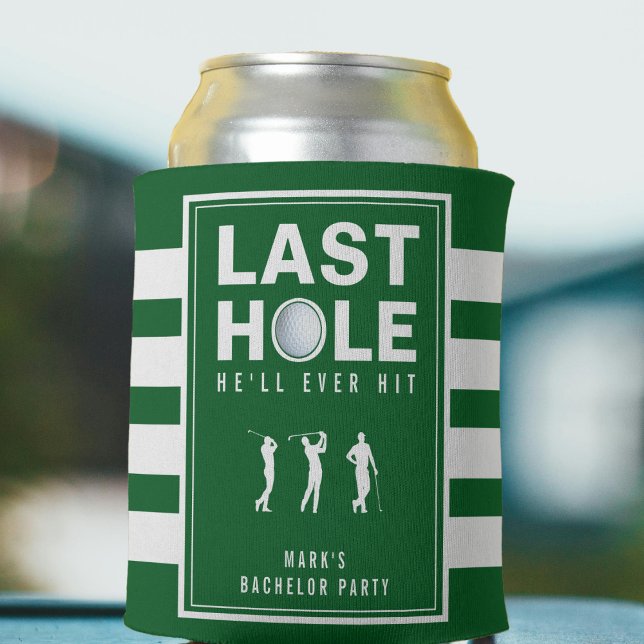 Golf Bachelor Party Letztes Loch Grünstreifen Dosenkühler (Von Creator hochgeladen)