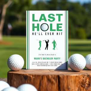 Golf Bachelor Party Letztes Loch wird er jemals tr Einladung