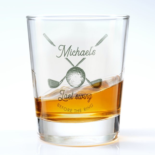 Golf Bachelor Party Letztes Swing vor dem Ring Schnapsglas (Von Creator hochgeladen)