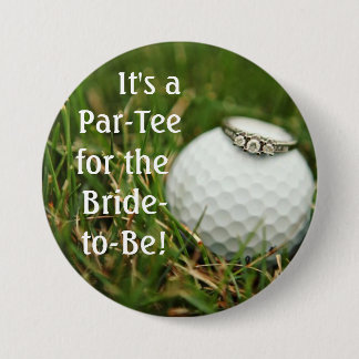 Golf bachelorette Knopf Button