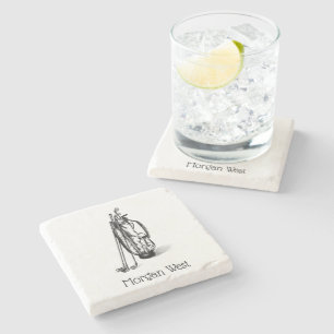 Golf Bag Golf Clubs Black Steinuntersetzer