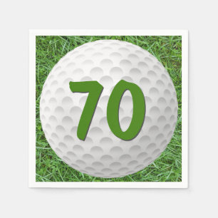 Golf Ball 70. Geburtstag Napkins Serviette