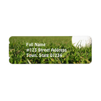 Golf Ball auf Course Mailing Labels