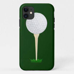 Golf Ball auf einem T-Shirt iPhone 11 Hülle