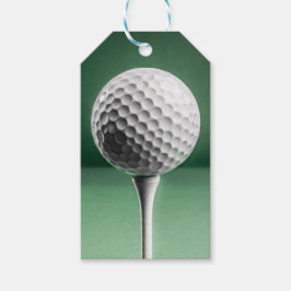 Golf Ball auf T-Shirt - Geschenketiketten Geschenkanhänger