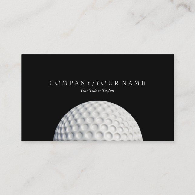 Golf Ball Business Card Visitenkarte (Vorderseite)
