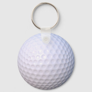Golf Ball Button Key Ring Schlüsselanhänger