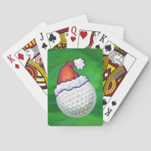 Golf Ball Christmas Hats Spielkarten