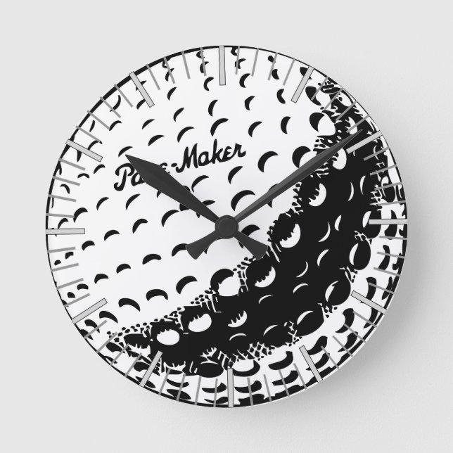 Golf Ball Clock Runde Wanduhr (Vorderseite)