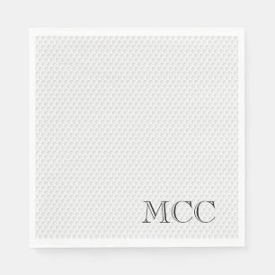 Golf Ball Country Club Initials Golfspiel Chic Serviette