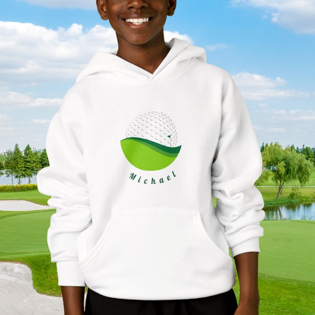 Golf Ball Design & Custom Boys Nom Sports Golfer (Créateur téléchargé)