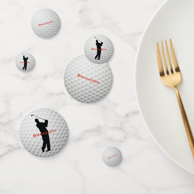 Golf Ball Design Table Confetti Konfetti (Gruppe)