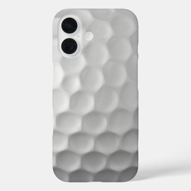 Golf Ball Dimples Muster Textur iPhone 16 Hülle (Rückseite)