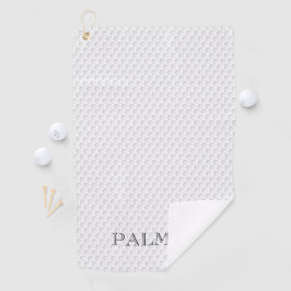 Golf Ball Dimples NAME Classic Modern Sports Golfhandtuch