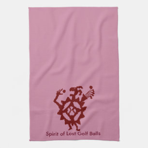 Golf Ball Eater Petroglyph Geschirrtuch