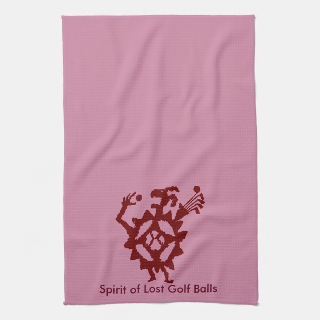 Golf Ball Eater Petroglyph Geschirrtuch (Vertikal)