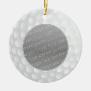 Golf Ball Foto Keramik Ornament