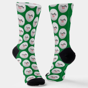 Golf Ball Geburtstagsparty - 50. oder anderes Jahr Socken