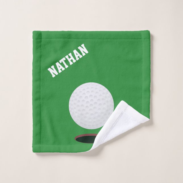 Golf Ball Green (Gant de toilette)