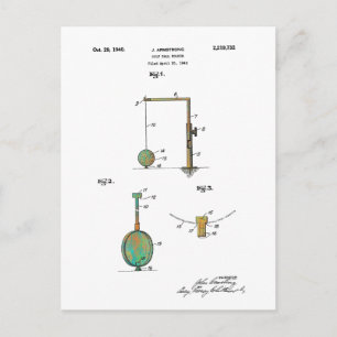 GOLF BALL HOLDER BREVET 1940 - Cartes postales