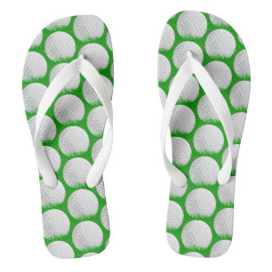 Golf Ball im Grasmuster Flip Flops